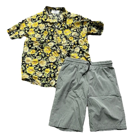 Boys Summer Clothing T Shirt Shorts Swim Trunks J. Crew Nautica Size 10/12 - Picture 2 of 5